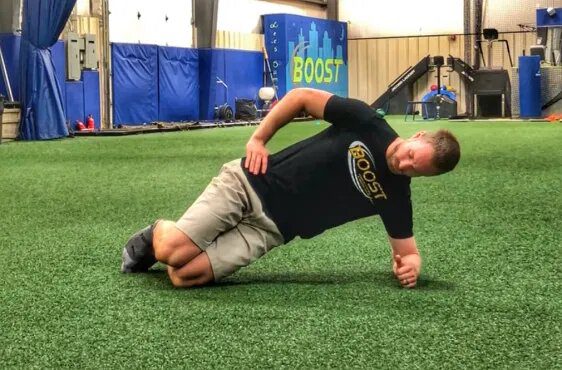 side bridge knees
